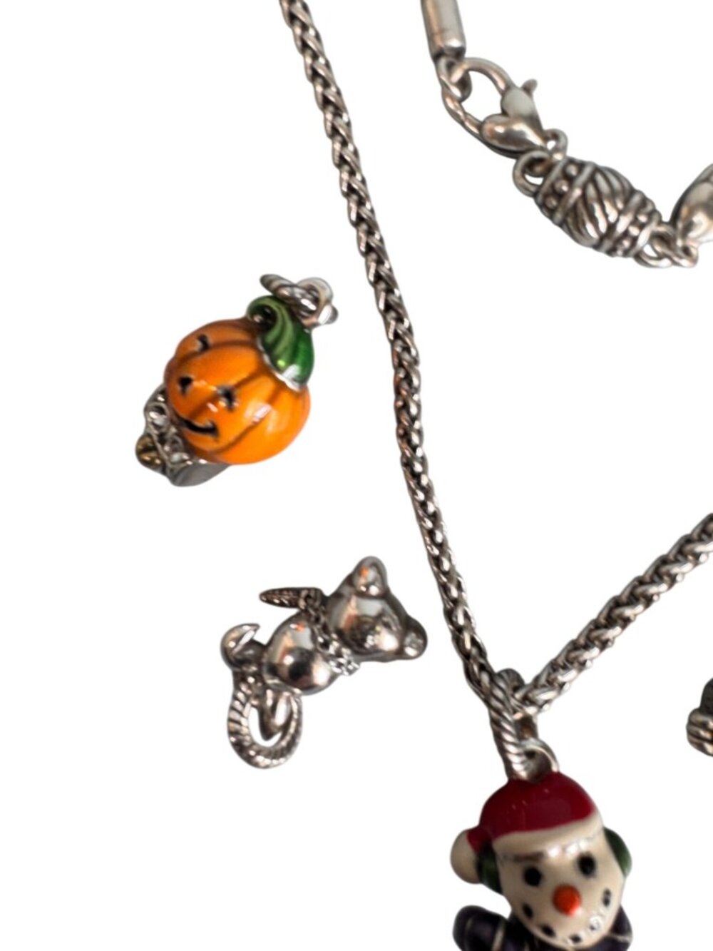 Brighton Seasonal Charm Necklace Snowman Bunny Pumpkin Opening Heart Gift Box 16 - Picture 4 of 13